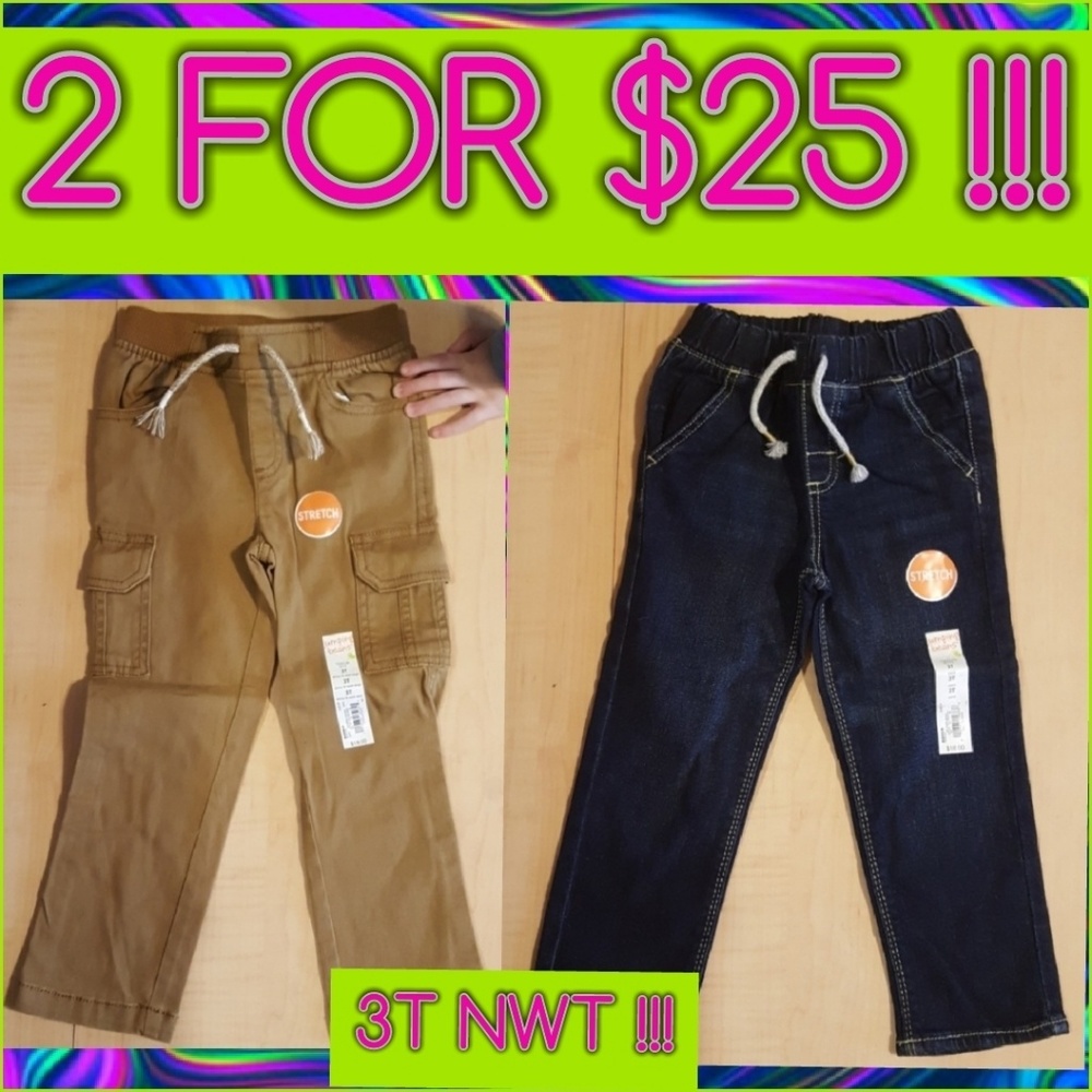2 FOR $25 !!! NWT 3T Toddler Boys !!!